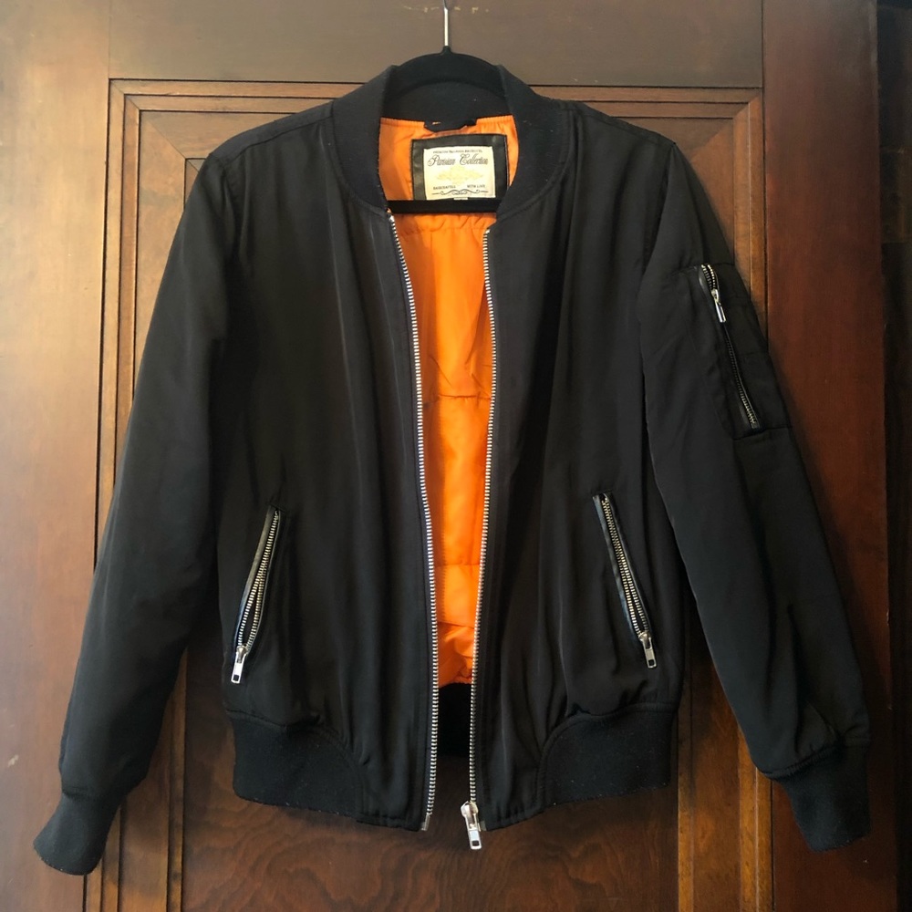 Black Bomber Jacket